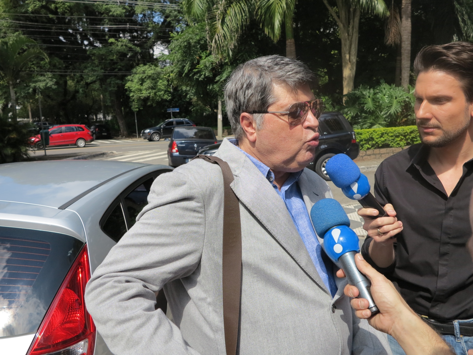 25.abr.2014 - Ao longo dos últimos anos, Datena foi companheiro de Luciano da Band - Bruno Thadeu/UOL