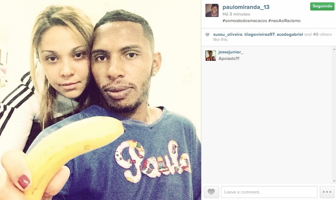 Paulo Miranda, zagueiro do São Paulo, também postou foto - Reprodução/Instagram