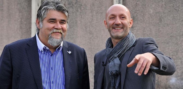 Jerome Ducros (esq.) e Fabien Barthez (dir.), os chefões do US Luzenac - Divulgação/Site oficial