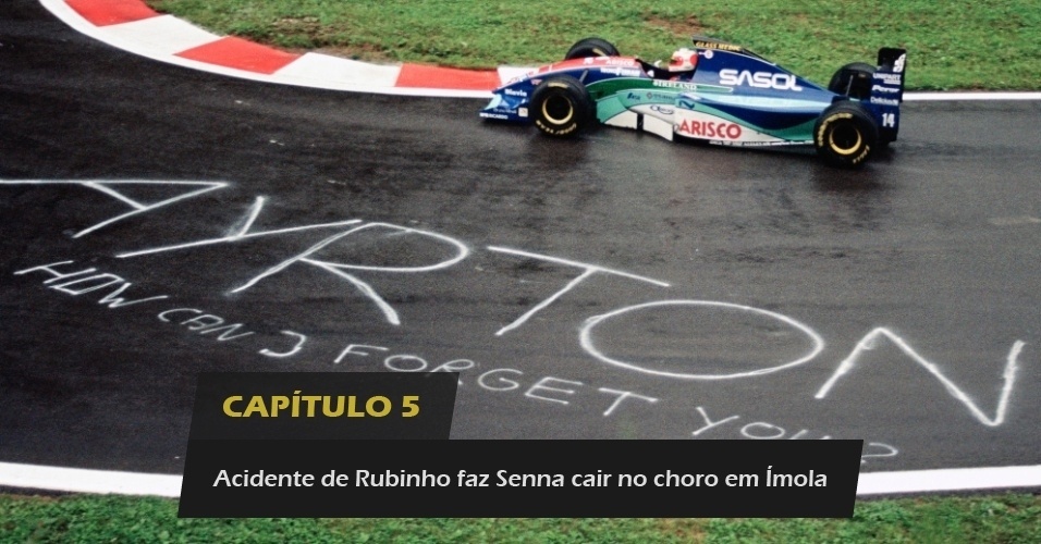 Capítulo 5: Acidente de Rubinho faz Senna cair no choro em Ímola - Michael Cooper/Getty Images