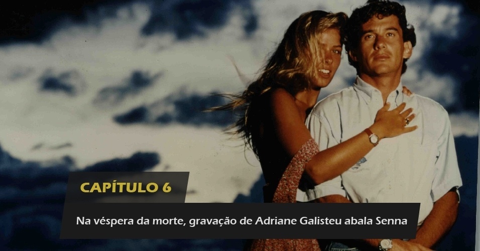 Capítulo 6: Na véspera da morte, gravação de Adriane Galisteu abala Senna - Reprodução