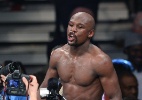 Floyd Mayweather luta contra Marcos Maidana, em Las Vegas - Ethan Miller/Getty Images/AFP