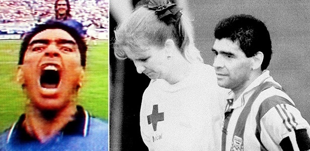 1994: Maradona faz golaço contra Grécia e depois é escoltado por enfermeira do antidoping, contra Nigéria