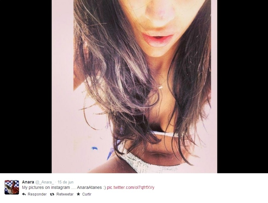 Anara Atanes, modelo britânica, namorada de Samir Nasri - Reprodução/Twitter