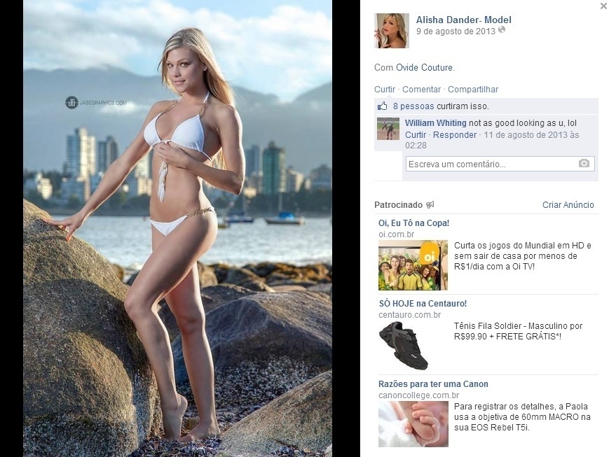 A canadense conta que ama todas as suas carreiras - ela também tem investido fisiculturismo - mas que o que é mais forte em seu coração é a enfermagem - Reprodução/Facebook