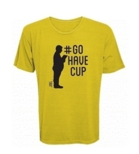 No maior estilo Joel Santana no inglês, o site lançou as camisetas "Go Have Cup" e "No Go Have Cup"