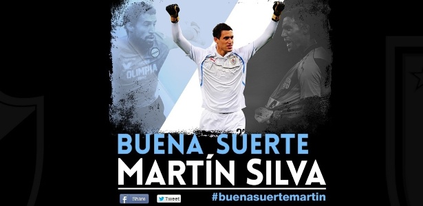 Vascaíno criou site para enviar mensagens de apoio ao goleiro uruguaio Martin Silva - Reprodução da internet