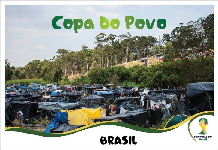 "Figurinhas da Copa" mostram sem-tetos de ocupação perto do Itaquerão