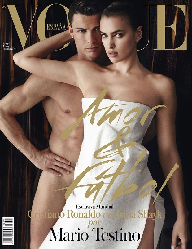 Cristiano Ronaldo de Irina Shayk na capa da edição espanhola da Vogue