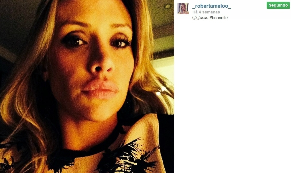 Roberta Melo, mulher do volante Felipe Melo - Reprodução/Instagram