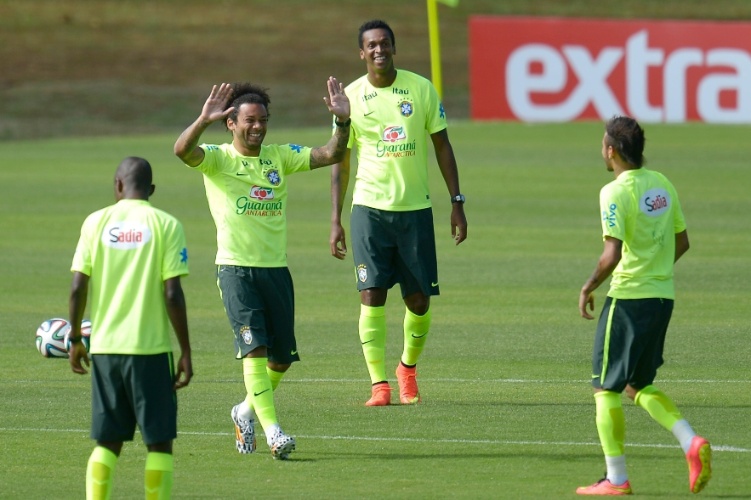 Treino da seleção brasileira neste domingo em Teresópolis