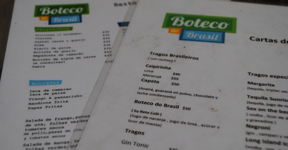 Boteco serve também drinks tipicamente brasileiros, como caipirinha e capeta