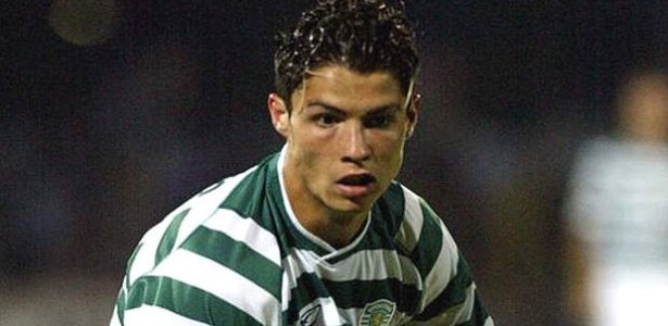 Cristiano Ronaldo na época quando defendia o Sporting - Reprodução