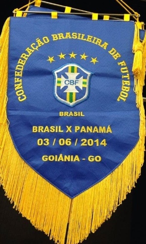 Flâmula para a partida do Brasil contra o Panamá
