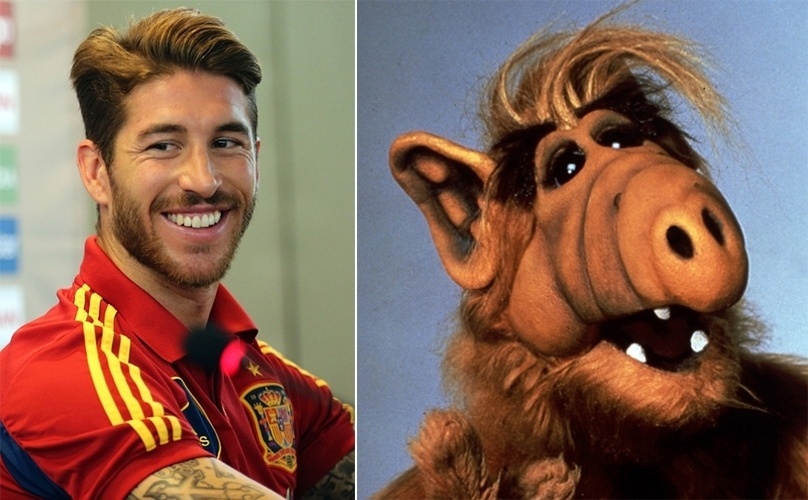 Além disso, o espanhol Sergio Ramos tem uma semelhança notável com o personagem Alf