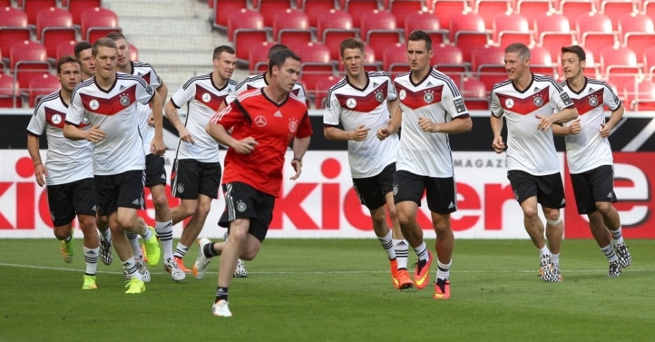 Seleção alemã se prepara na cidade de Mainz