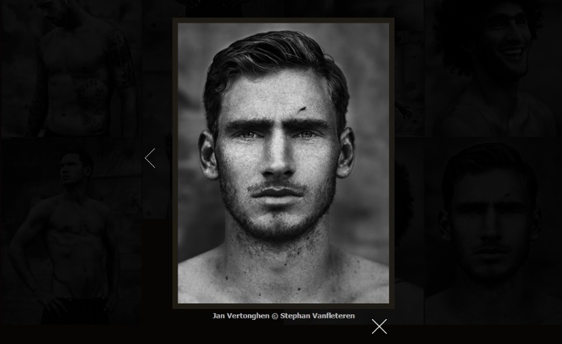 06.jun.2014 - Retrato do zagueiro Jan Vertonghen no ensaio fotográfico da seleção belga, que deu origem ao livro MMXIV