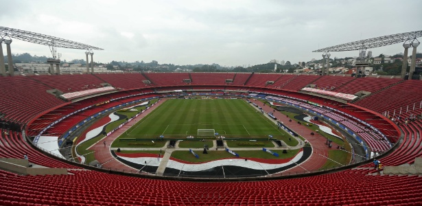 Visão geral do estádio Morumbi, em foto tirada em junho de 2014 - Heuler Andrey/Mowa Press