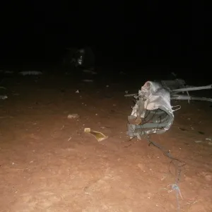 Imagem mostra como ficou o helicóptero no qual o ex-jogador Fernandão viajava com mais quatro pessoas neste sábado quando sofreu o acidente que terminou com a morte de todos os presentes na aeronave - Corpo de Bombeiros de Goiás/Divulgação