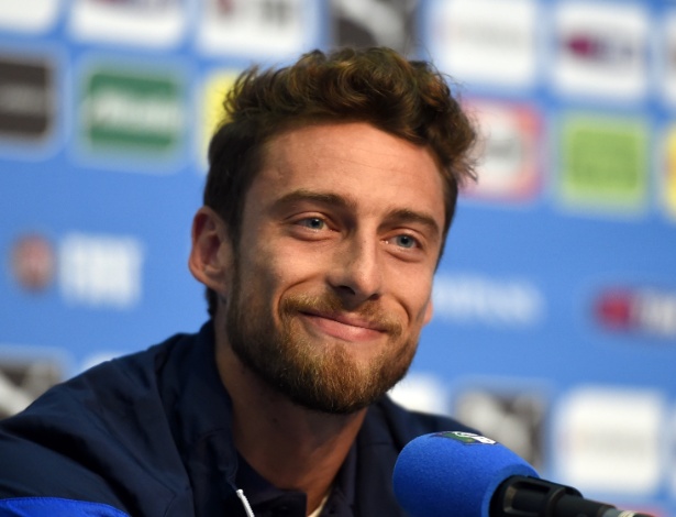 Marchisio concede entrevista coletiva em Mangaratiba-RJ, onde a seleção italiana se concentra para a Copa