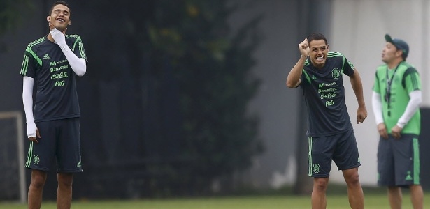 Chicharito Hernandez tem sido o jogador mais festejado em Santos