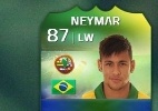 Astro da Copa, Neymar ainda está fora do top-10 dos jogadores virtuais - Paul Ellis/AFP