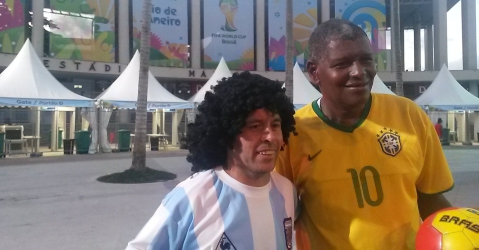 Maradona e Pelé 