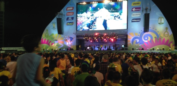 Fan Fest teve 22 mil pessoas em Cuiabá na última quinta-feira, primeiro dia de operação
