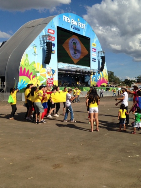 Fan Fest montado pela Fifa para a Copa do Mundo de 2014 - Guilherme Costa/UOL