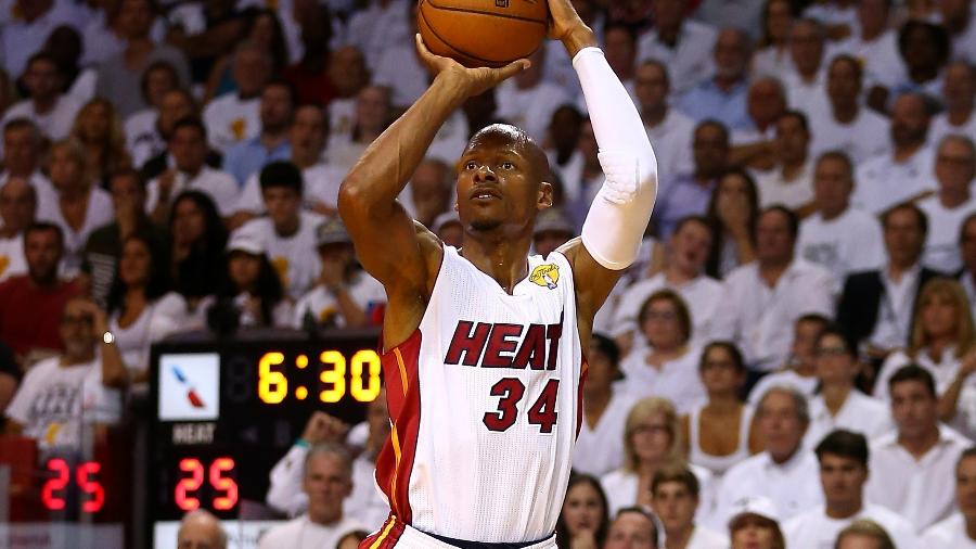 Ray Allen busca foi campeão da NBA com o Miami Heat - Andy Lyons/Getty Images/AFP