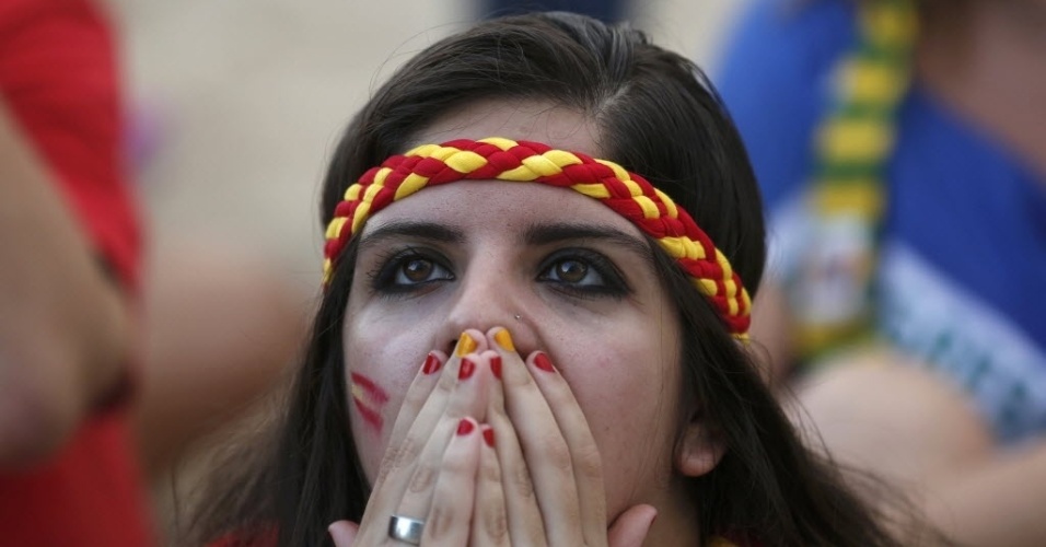 Espanhola não acredita em goleada sofrida pela seleção para a Holanda