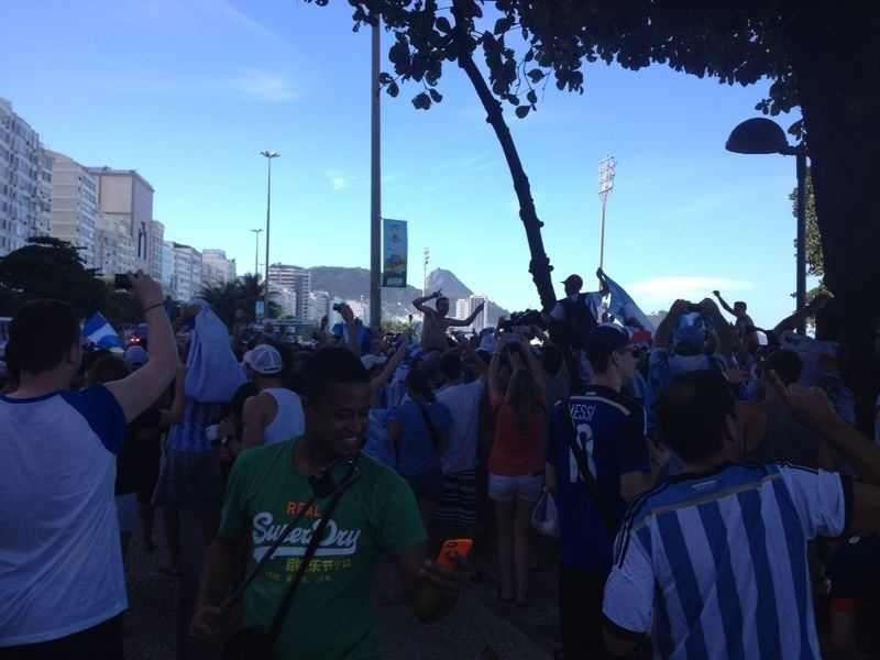 14-06-2014 - Argentinos invadem Rio de Janeiro neste sábado