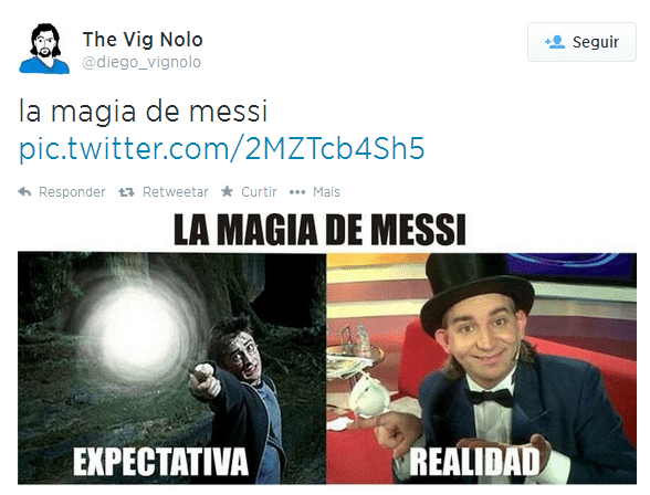 "A magia de Messi". Apesar do gol, atuação do craque virou piada na web