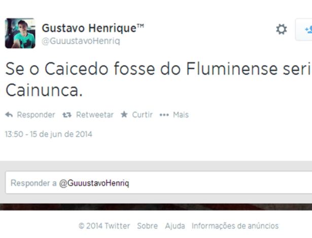 O Fluminense também entrou na zoeira por causa do Caicedo
