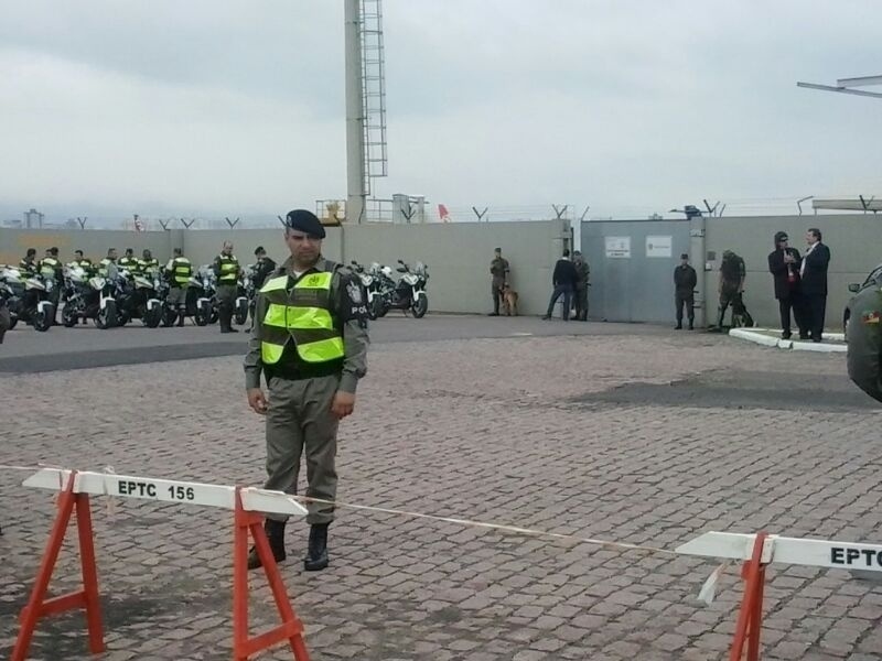 Segurança reforçada em Porto Alegre para a chegada da delegação holandesa