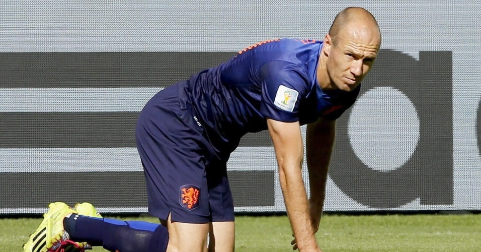 Robben, da Holanda, durante jogo contra a Austrália, no Beira-Rio