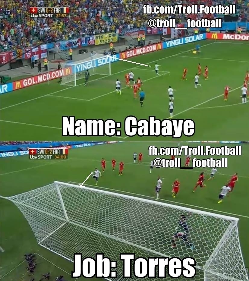 Após gol perdido, torcedores já comparam Cabaye com Fernando Torres