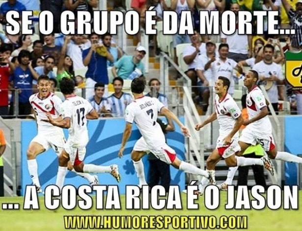 Grupo da morte? Então a Costa Rica é o Jason...