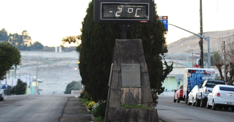 A cidade na serra de Santa Catarina registrou temperaturas abaixo de 0° na última semana, já em junho