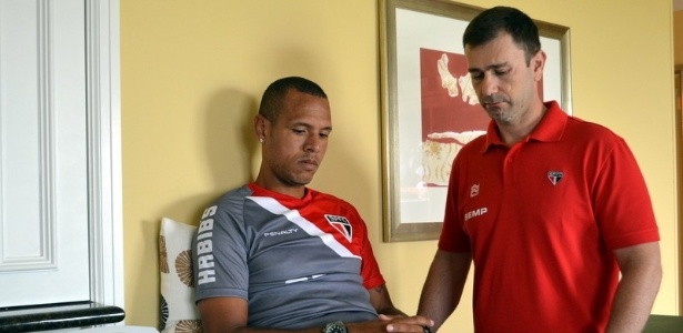 O atacante Luis Fabiano voltou a treinar, mas terá de brigar por posição - Site Oficial / www.saopaulofc.net