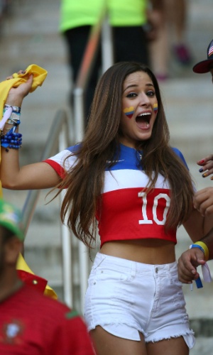 Depois de assistir às vitórias dos Estados Unidos contra Gana e da Colômbia em cima da Grécia, ela viu Portugal empatar no último lance da partida e frustrar os americanos em Manaus