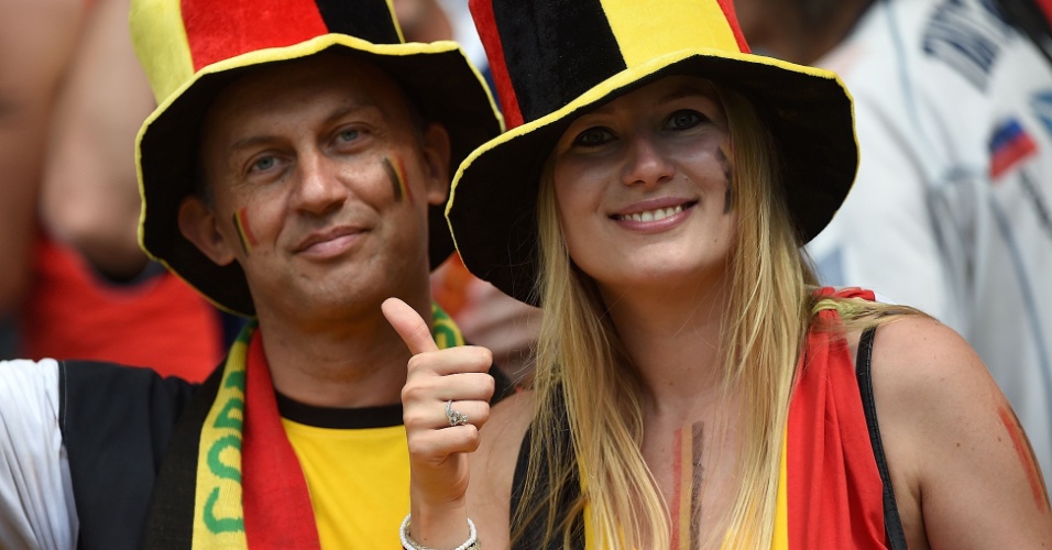 Casal belga mostra confiança na vitória em cima da Rússia no Maracanã