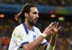 Samaras espera dar "razão para sorrir" aos gregos com gol aos 47 do 2º T - Laurence Griffiths/Getty Images