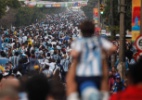 Números comprovam invasão latina na Copa com presença massiva de argentinos (Foto: Xinhua/Jhon Paz)