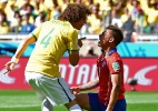 David Luiz marca seu primeiro gol com a camisa da seleção brasileira - AFP PHOTO / MARTIN BERNETTI