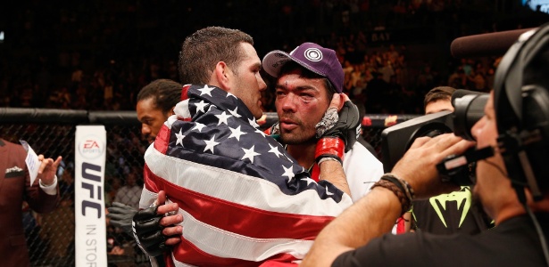 Lyoto disputou o cinturão dos médios, mas perdeu para Chris Weidman - Josh Hedges/Zuffa LLC/Zuffa LLC via Getty Images - Josh Hedges/Zuffa LLC/Zuffa LLC via Getty Images