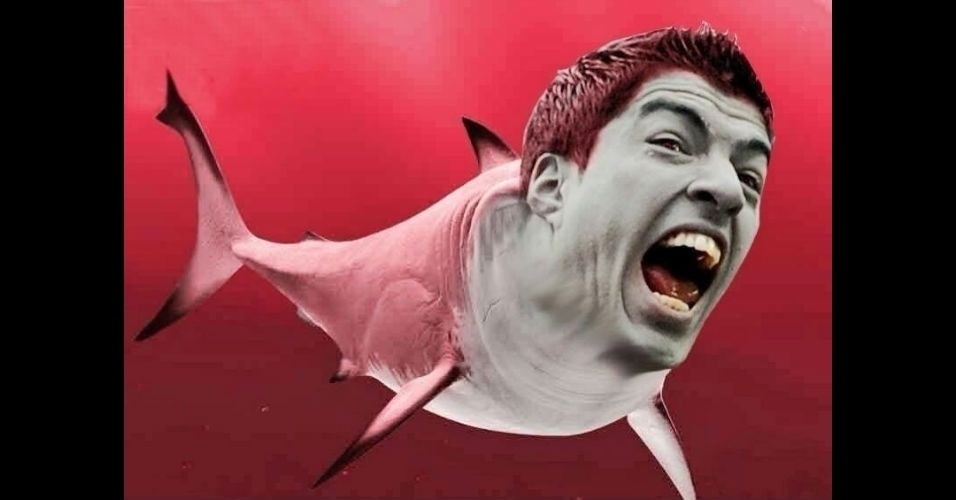 Suárez virou tubarão para os internautas
