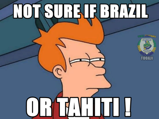 Atuação do Brasil lembrou o Tahiti