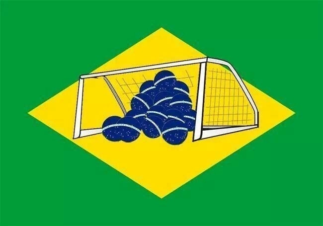 Bandeira do Brasil ganha nova versão depois da goleada sofrida contra a Alemanha