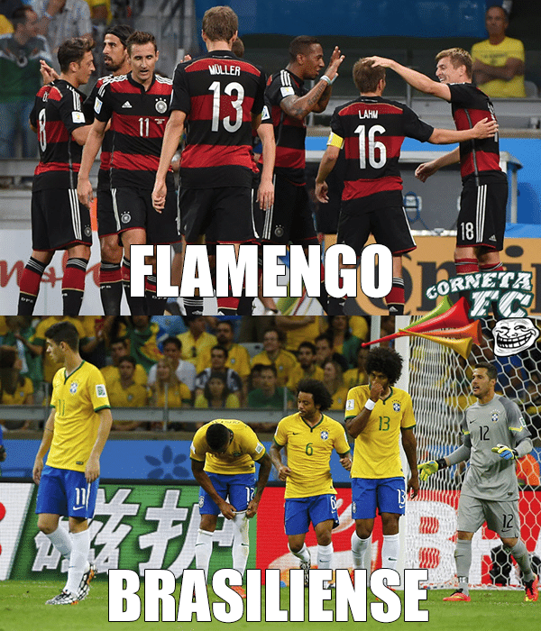 Cada um com seu time: Alemanha é Flamengo e Brasil, Brasiliense